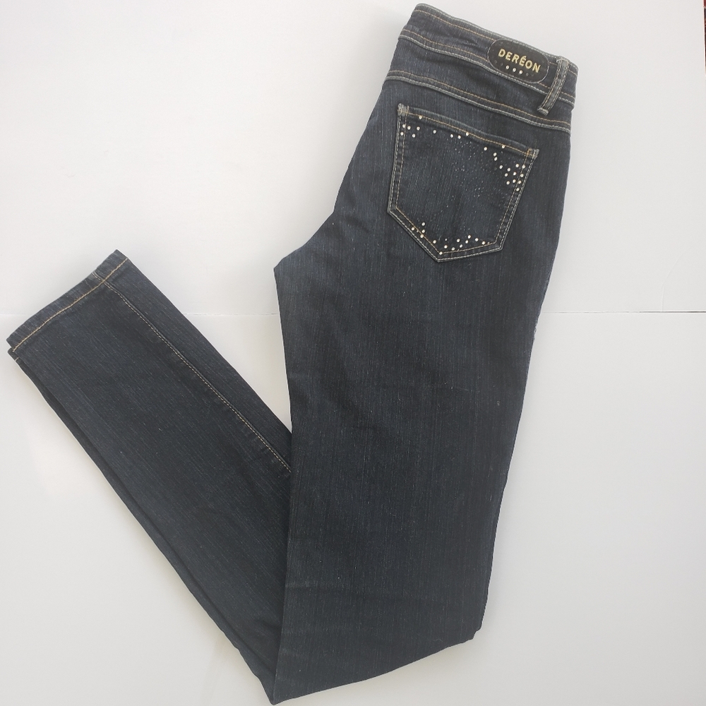 DEREON Skinny Blue Jeans Size 5 / 6 - Picture 2 of 8